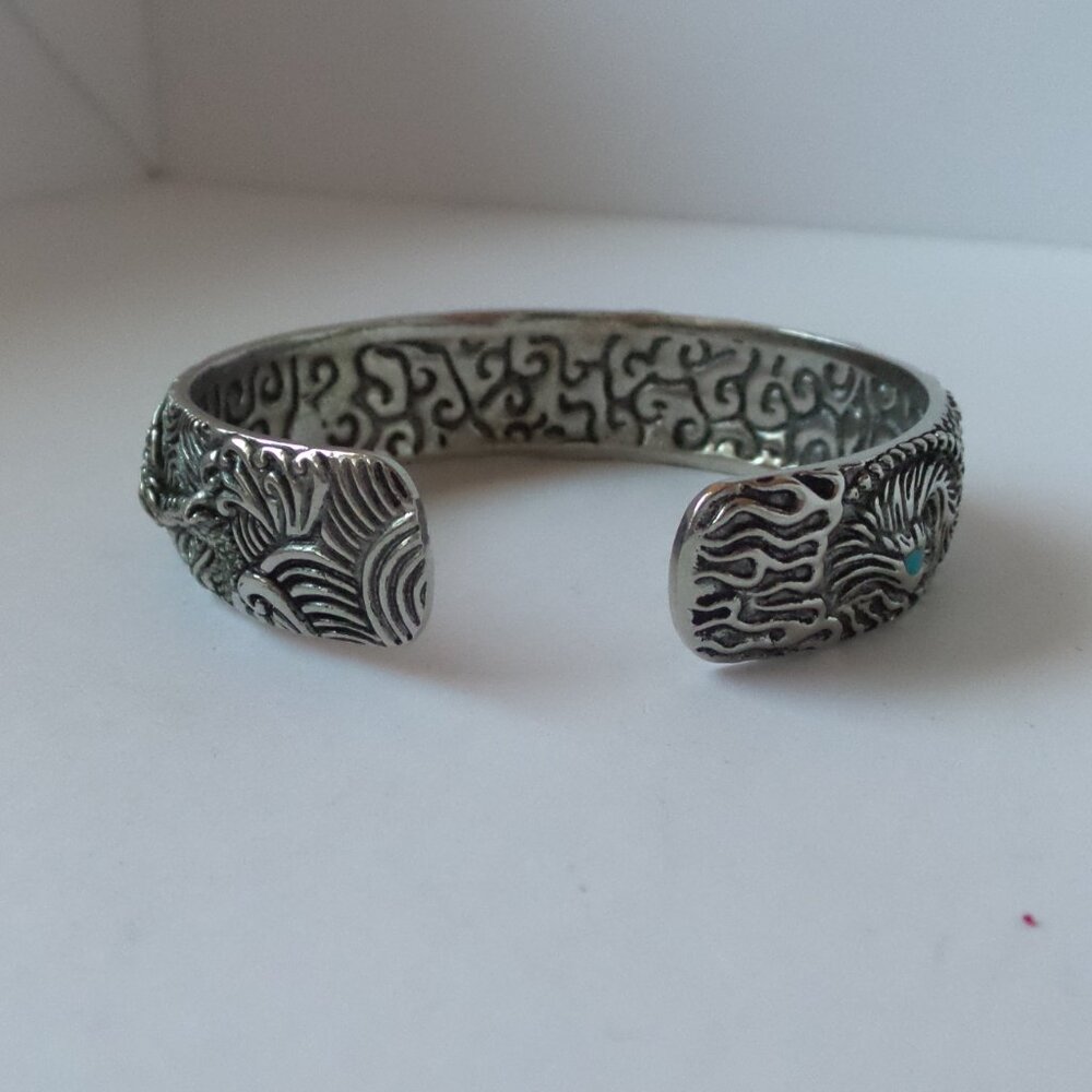 Buddha Power Sterling Silver cuff bracelet - Picture 12 of 15